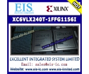 XC6VLX240T-1FFG1156I - XILINX -  IC FPGA 600 I/O 1156FCBGA